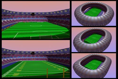 Soccer and American football stadium  preview image